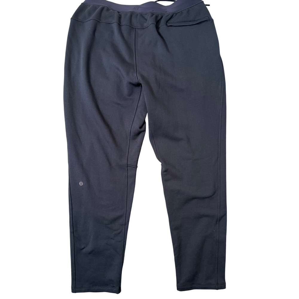 Lululemon Men's Zeroed In Slim Fit Fleece Pants Size M Navy Blue Activewear
